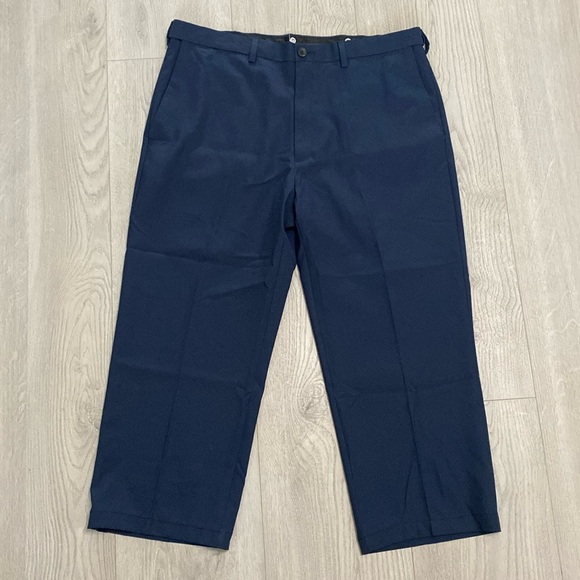 🔥BUNDLESALE 38/26 Haggar classic fit cool 18 flat front 100% polyester pants - Picture 1 of 5